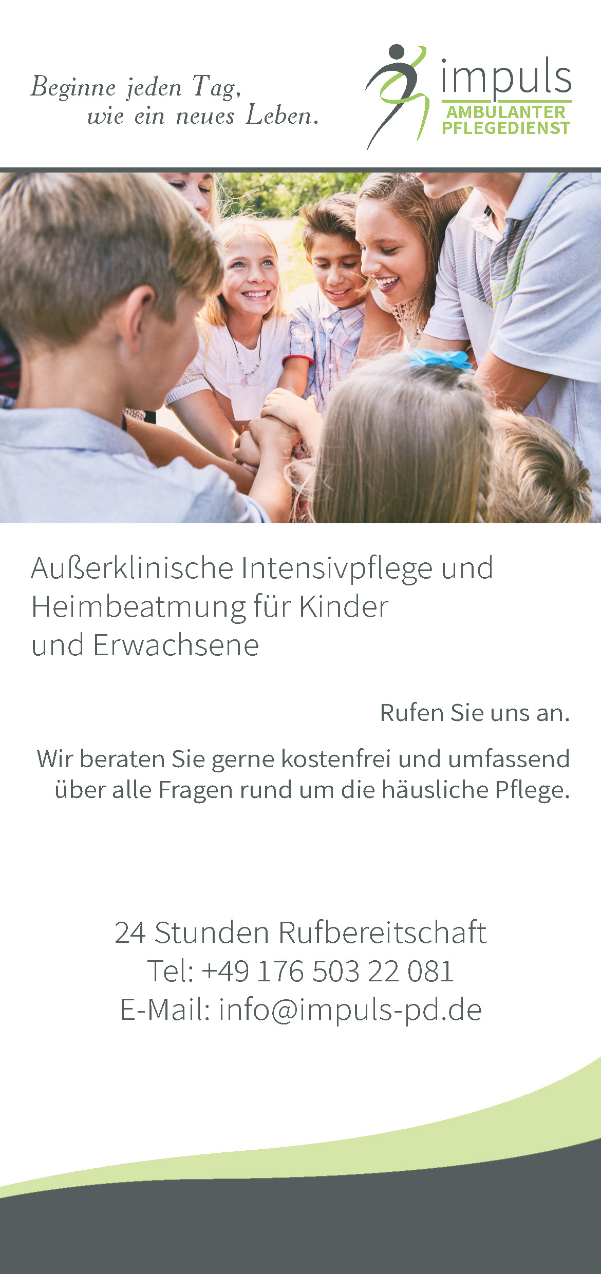 Flyer Impuls Ambulanter Pflegedienst GmbH